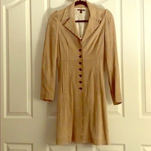 Ellie Tahari for Bergdorf Goodman suede trench